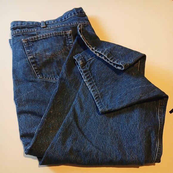 Men's Carhartt Denim Jeans Size 50 x 27.5 GUC - Picture 5 of 9